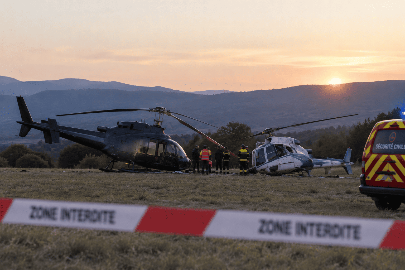 collision entre deux hélicoptères lors du tournage d’une émission de téléréalité
